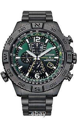 $750 Citizen Promaster Navihawk AT8227-56X 48mm Grey Stainless Steel Men's Watch
