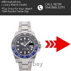 A00474 Rolex GMT-Master II Batman Automatic Steel Mens Watch Date 126710BLNR