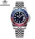 ADDIESDIVE AD2050 GMT 40mm Swiss Quartz Pepsi 200M Men Diver Dive Watch Jubilee