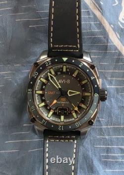 AVI-8 HAWKER HUNTER AUTOMATIC GMT Retro Blue