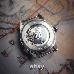 AVI-8 Wingman Worldtimer GMT Automatic Stainless Steel 41mm Wristwatch AV-4120-0