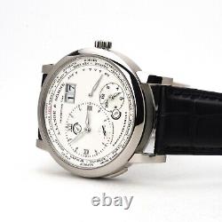 A. Lange & Sohne Lange 1 Time Zone 41.9 mm Wristwatch 116.039 White Gold