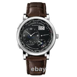 A. Lange & Sohne Lange 1 Time Zone Wristwatch 136.029 White Gold