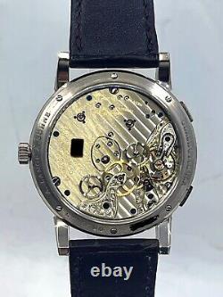 A. Lange & Sohne Lange 1 Time Zone Wristwatch White Gold Brown Aligator 136.029