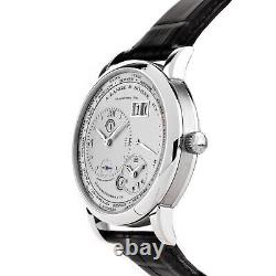 A. Lange & Söhne Lange 1 Timezone Manual Platinum Mens Strap Watch 116.025