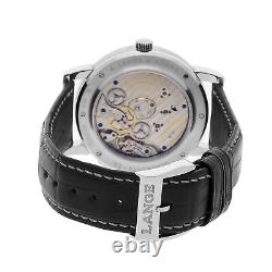A. Lange & Söhne Lange 1 Timezone Manual Platinum Mens Strap Watch 116.025
