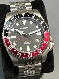 A top tools watch! Boderry Admiral GMT Titanium Bezel and SS Band