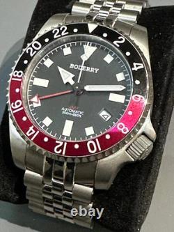 A top tools watch! Boderry Admiral GMT Titanium Bezel and SS Band