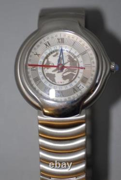 Alfred Dunhill Greenwich Millenium GMT Watch BB 8023 -Nice with Book, papers, box