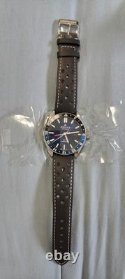 Alpina Men's Swiss Quartz Alpiner Sunray Blue GMT Dial Black Sport Watch 42mm