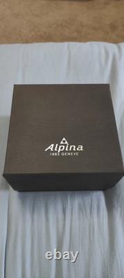 Alpina Men's Swiss Quartz Alpiner Sunray Blue GMT Dial Black Sport Watch 42mm