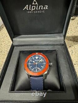 Alpina Seastrong Diver 300 GMT Quartz, Uni-Directional Bezel, 1,000 Feet WR