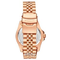 Aquadiver GMT Rose Gold/Stainless Steel Black Dial Wristwatch 3968.5