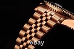 Aquadiver GMT Rose Gold/Stainless Steel Black Dial Wristwatch 3968.5