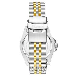 Aquadiver GMT Two Tone / Black + Gold Bezel Black Dial Wristwatch 3968.3