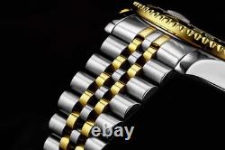 Aquadiver GMT Two Tone / Black + Gold Bezel Black Dial Wristwatch 3968.3