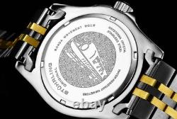 Aquadiver GMT Two Tone / Black + Gold Bezel Black Dial Wristwatch 3968.3