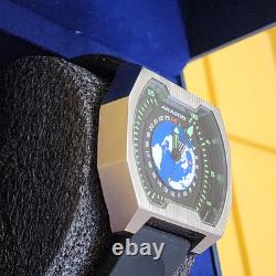 Aragon Concept S GMT Seiko NH34 Space World Blue Planet Earth UFO Alien Watch