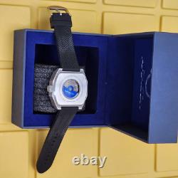 Aragon Concept S GMT Seiko NH34 Space World Blue Planet Earth UFO Alien Watch