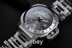 Aragon Millipede Max GMT Automatic NH34 42MM Grey Brand New