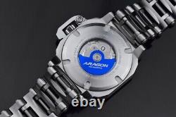 Aragon Millipede Max GMT Automatic NH34 42MM Grey Brand New