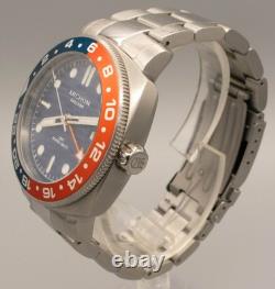 Archon Galleon GMT Quartz 42mm Pepsi Bezel Blue Dial 200M Swiss Watch