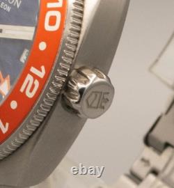 Archon Galleon GMT Quartz 42mm Pepsi Bezel Blue Dial 200M Swiss Watch