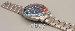 Archon Galleon GMT Quartz 42mm Pepsi Bezel Blue Dial 200M Swiss Watch