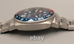 Archon Galleon GMT Quartz 42mm Pepsi Bezel Blue Dial 200M Swiss Watch