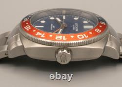 Archon Galleon GMT Quartz 42mm Pepsi Bezel Blue Dial 200M Swiss Watch