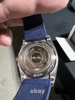 Armand Nicolet Watch J09 Tramelan GMT Blue Dial A663AAA-BU-GG4710U Rare