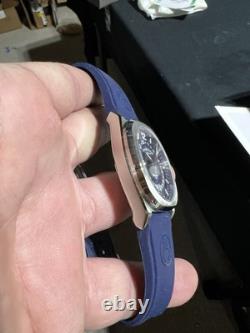 Armand Nicolet Watch J09 Tramelan GMT Blue Dial A663AAA-BU-GG4710U Rare