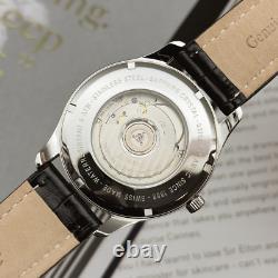 Atlantic WORLDMASTER GMT Men's Swiss Mechanical Watch White Dial Wristwatch