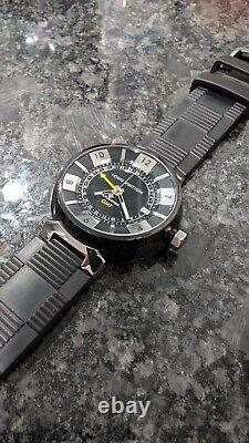 Authentic LV Louis Vuitton Q113K Tambour GMT Automatic Men's Watch