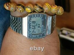 Authentic Seiko Digital World Time Gmt A358-5000 Men's Mint Retro Vintage Watch