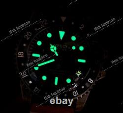 Automatic GMT Diver Mod NH34 Vintage Sub 24jewels Sapphire Combo Straps