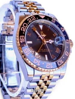 Automatic, GMT Watch, 40mm, NH34A, 904L Steel, Jubilee Bracelet, Shark Sec Hand
