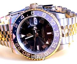 Automatic, GMT Watch, 40mm, NH34A, 904L Steel, Jubilee Bracelet, Shark Sec Hand