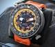 Automatic TITANIUM GMT Tuna Canned Diver Orange Yellow Mod Watch 47mm Sapphire