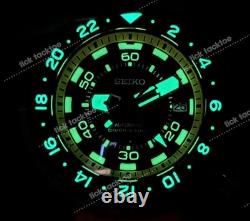 Automatic TITANIUM GMT Tuna Canned Diver Orange Yellow Mod Watch 47mm Sapphire