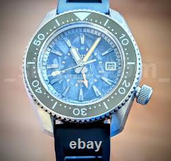 BLACK CARBON Solid Titanium Automatic Diver GMT Sea Lord 42mm Mod 200m SAPPHIRE