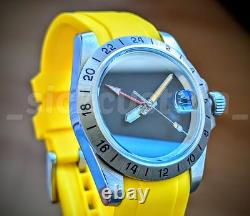 BLIND BLACK Full Automatic Diver GMT NH34A Mod Watch 39mm Sapphire Excellent