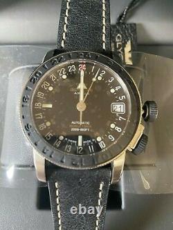 BNIB Glycine Airman 17 GMT Automatic Black Dial Men's Watch 3927.191. LB9B