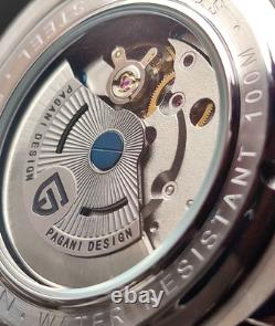 BNIB PAGANI DESIGN PD1682 V2 AUTOMATIC GMT WATCH ALL STEEL WHITE SAPPHIRE 100m