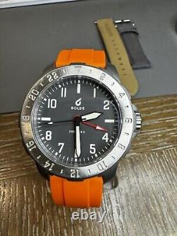 BOLDR Explorer II Mens Watch GMT 41mm with Bonus Leather Strap