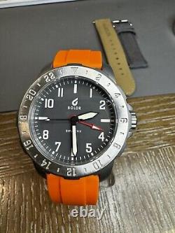 BOLDR Explorer II Mens Watch GMT 41mm with Bonus Leather Strap