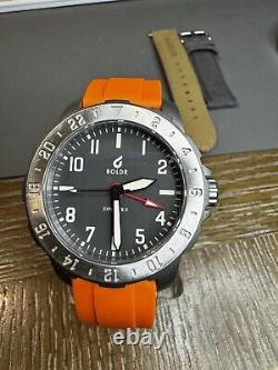 BOLDR Explorer II Mens Watch GMT 41mm with Bonus Leather Strap