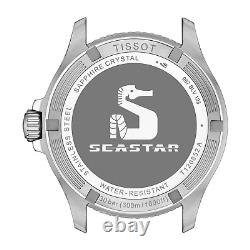 BRAND NEW Tissot Seastar 1000 Quartz GMT Black Dial Men's Watch T1208521105100