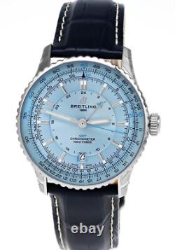 BREITLING Navitimer Auto GMT 41mm Blue Dial Leather Men's Watch A32310171C1P1