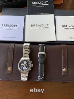 BREMONT GMT Chrono Steel Bracelet ALT1-ZULU withBox & papers $6,850 Retail! RARE